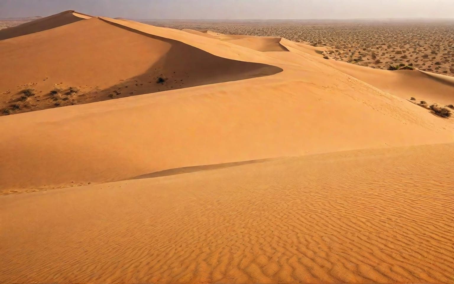 Representative AI illustration of sand dunes terrain
