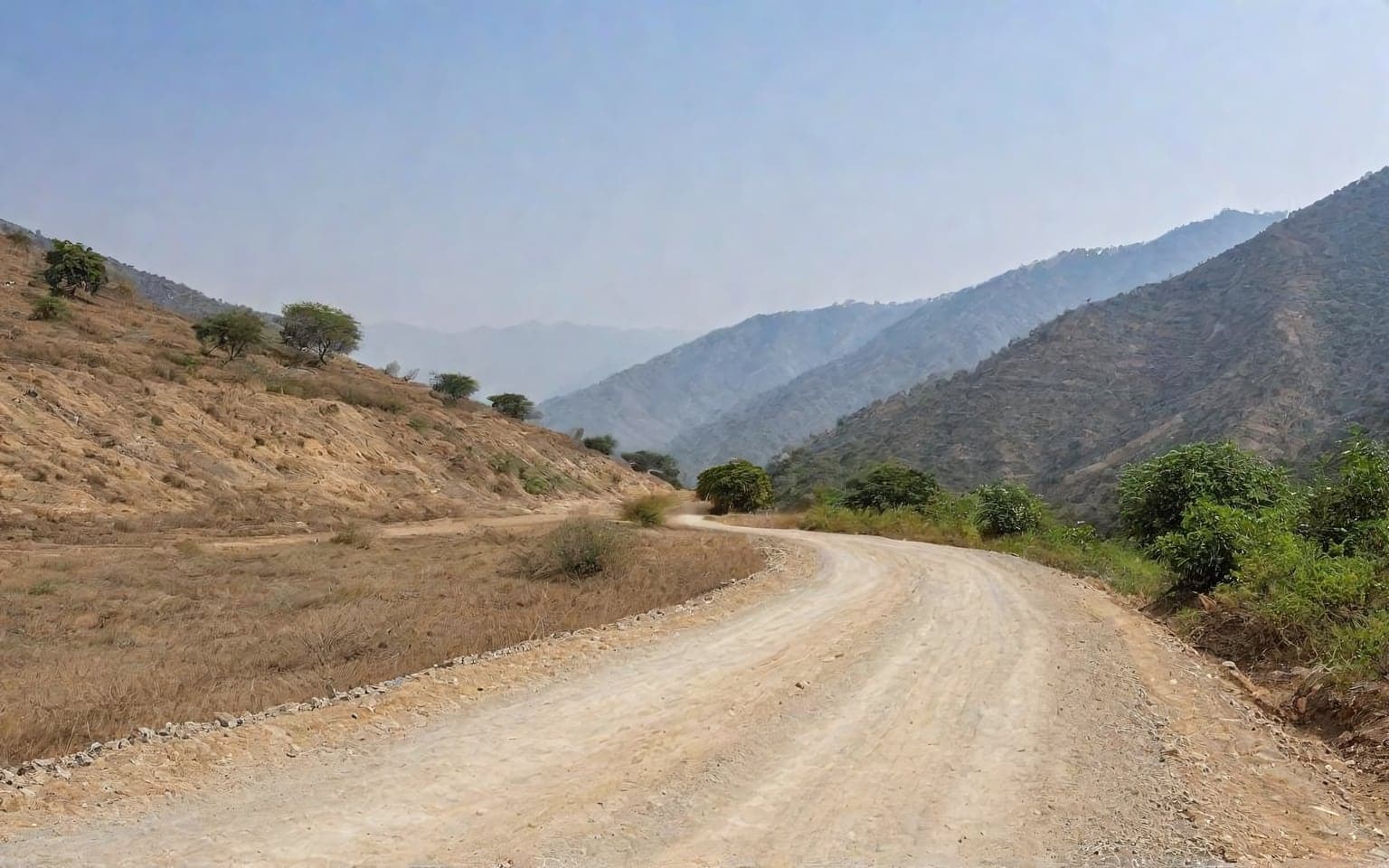 Representative AI illustration of gravel track terrain