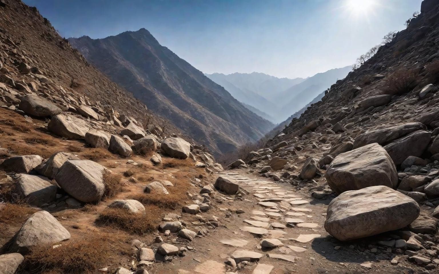 Representative AI illustration of rocky terrain terrain