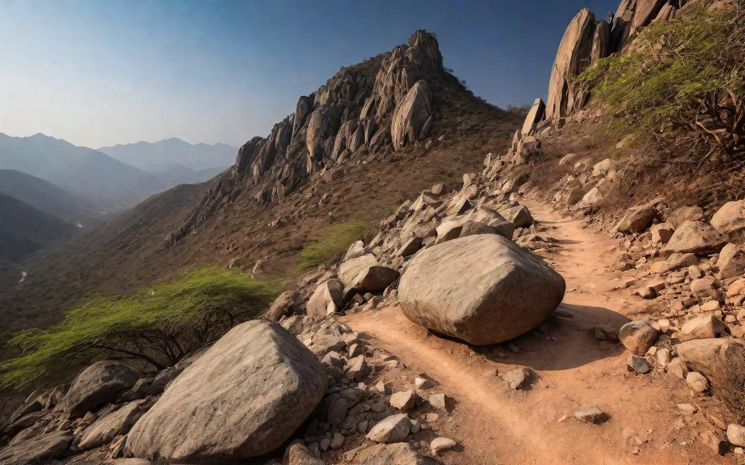 Representative AI illustration of rocky terrain terrain