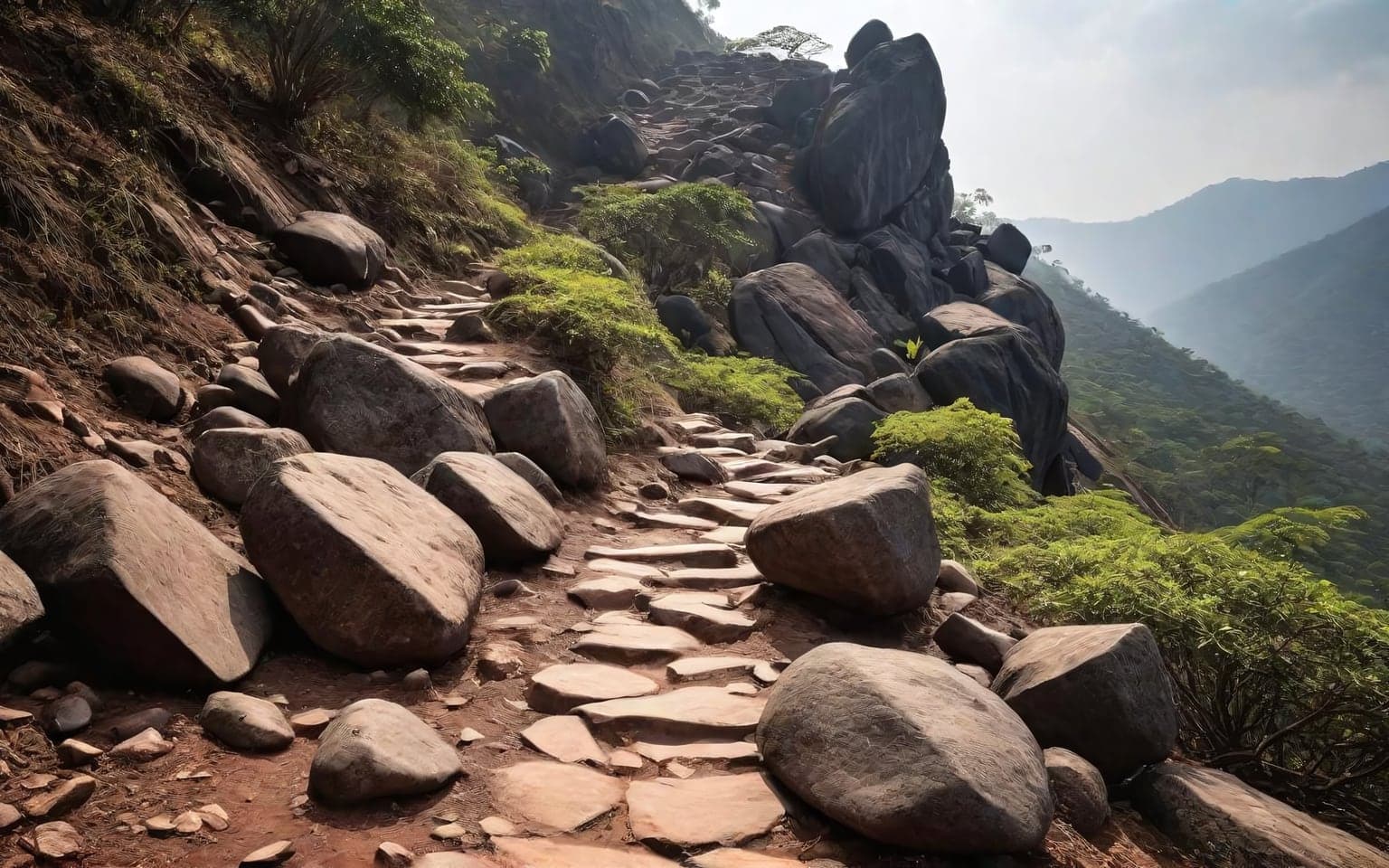 Representative AI illustration of rocky terrain terrain