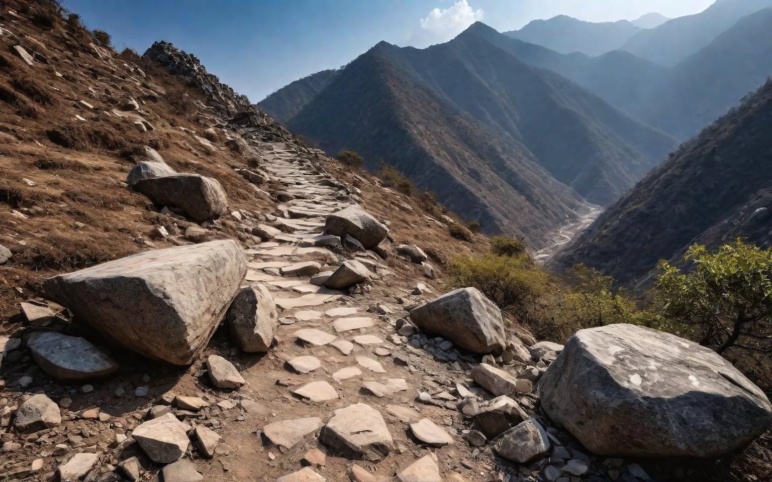 Representative AI illustration of rocky terrain terrain