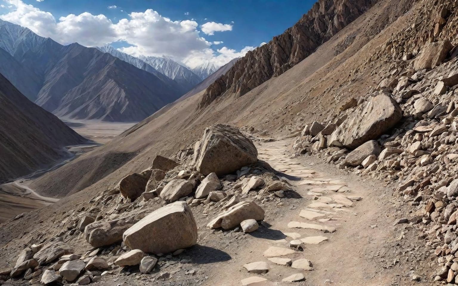 Representative AI illustration of rocky terrain terrain