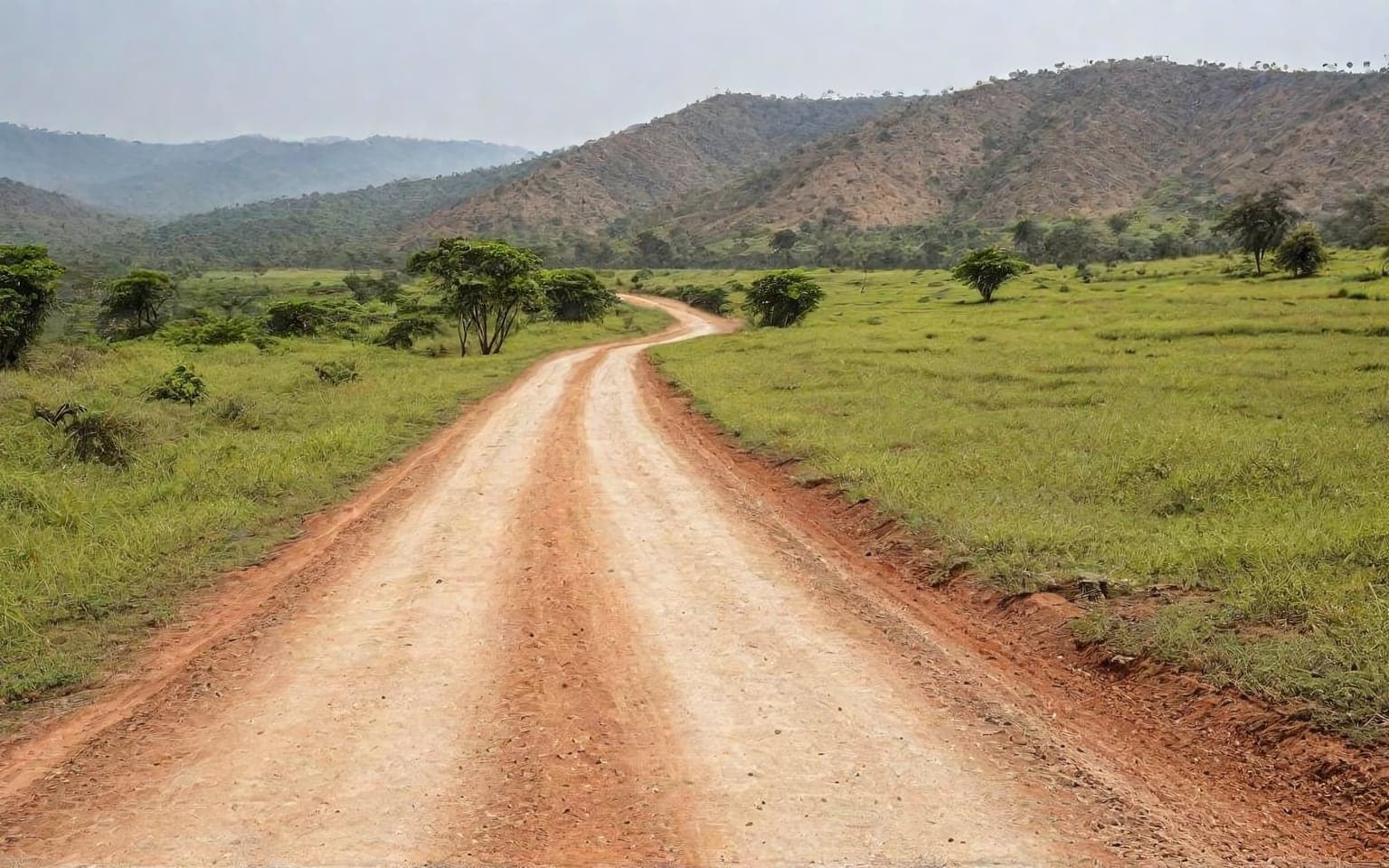 Representative AI illustration of gravel track terrain