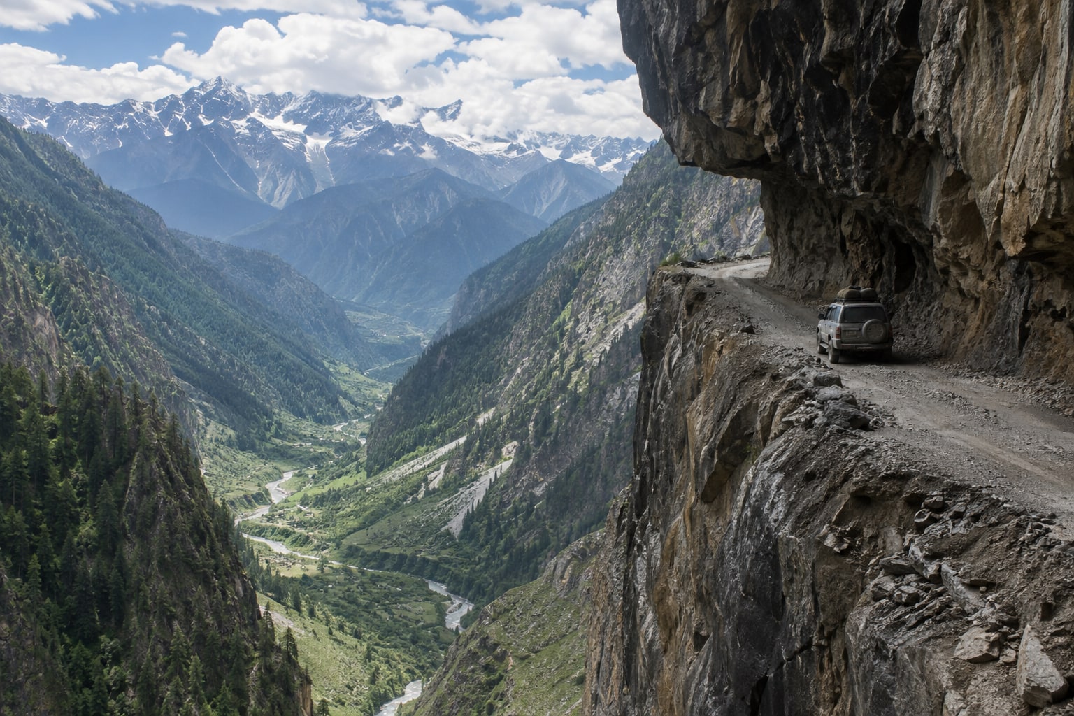 Killar - Pangi - Kishtwar road (world's most dangerous cliff road)